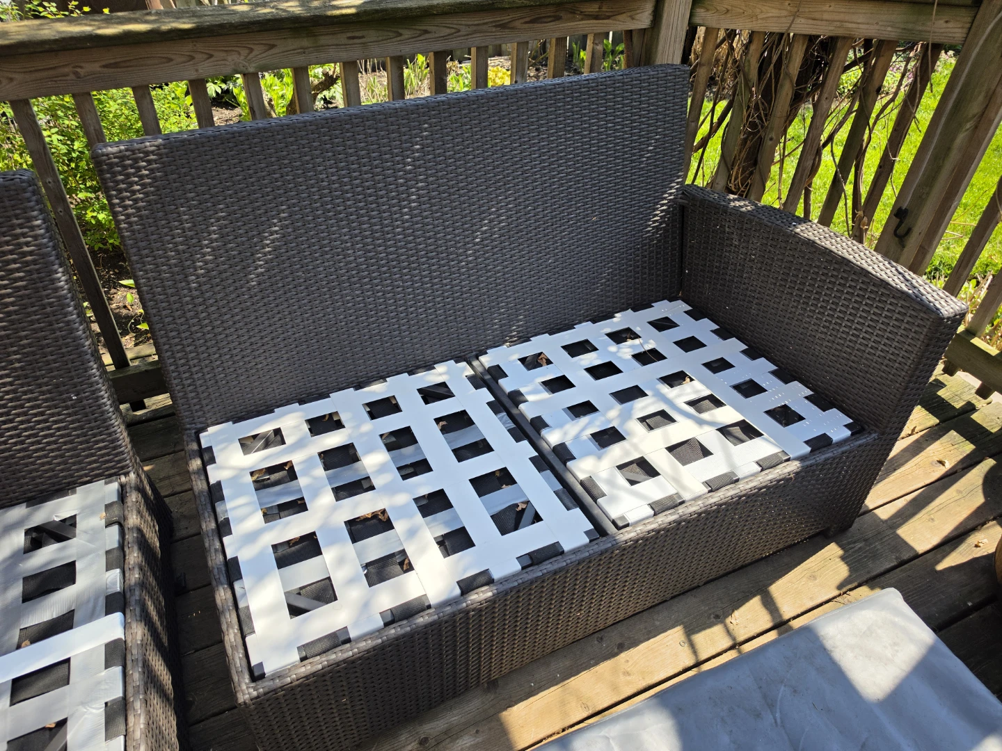 Wicker patio sectional sofa - photo 2