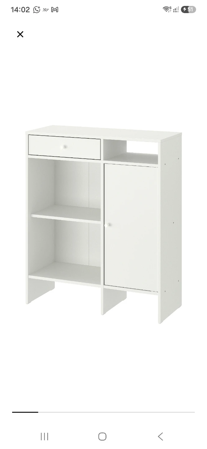 IKEA BAGGEBO Sideboard cupboard White 78x92 cm - photo 5