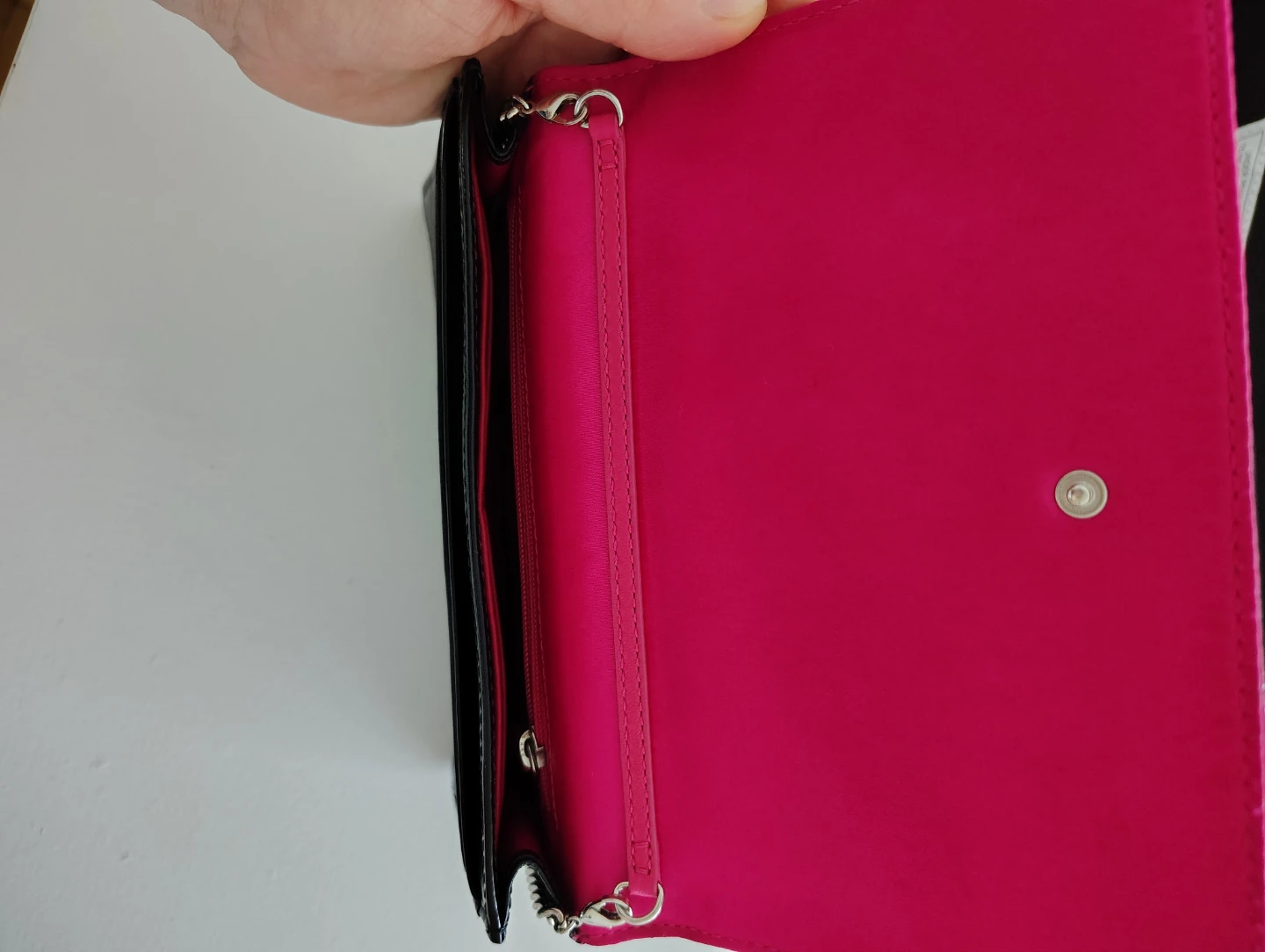 💖 Coach Black Leather Crossbody Wallet - Like New 💯 - photo 3