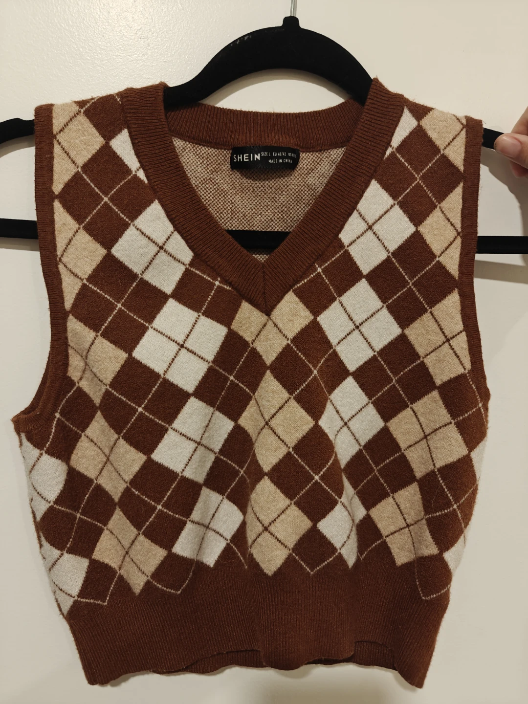 Argyle Knit Sweater Vest