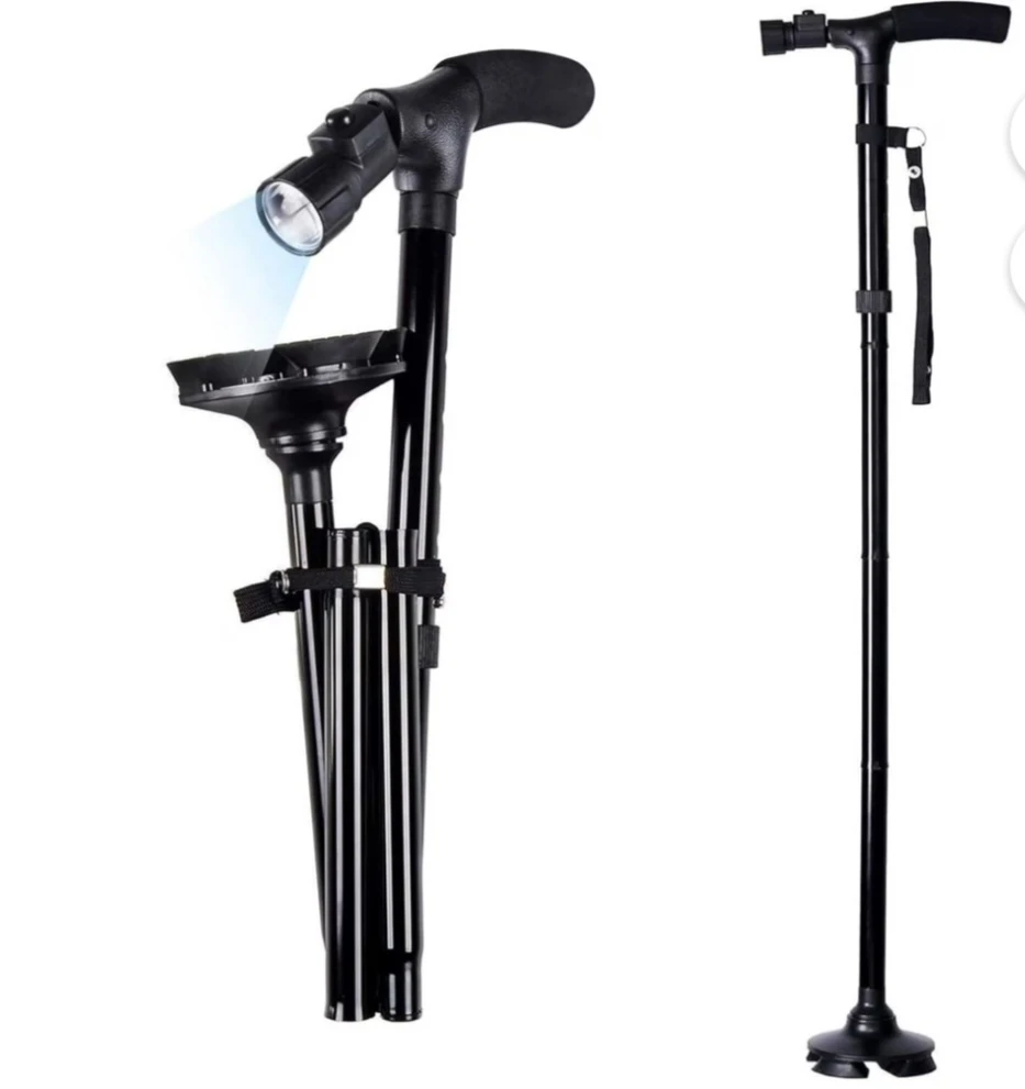 Foldable Walking Cane with Light