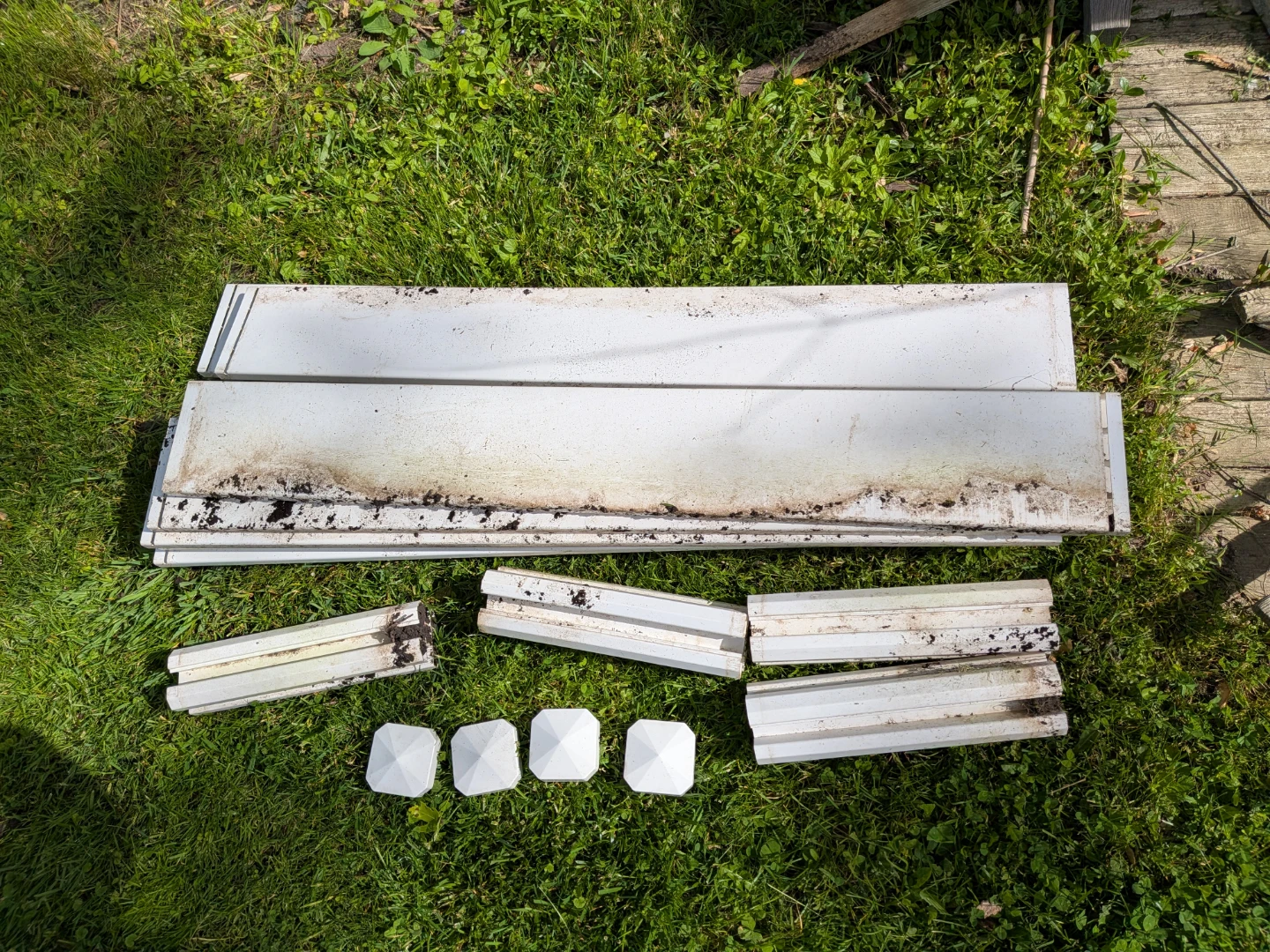White Raised Garden Bed Kit CASH ONLY AS IS