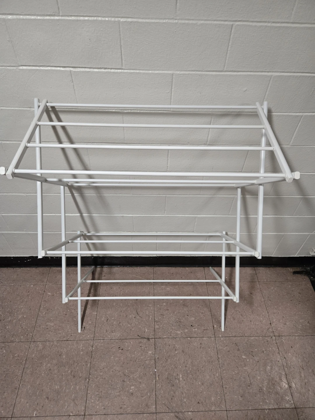 Whitmor 3-Tier Folding Metal Clothes Drying Rack - White - photo 3