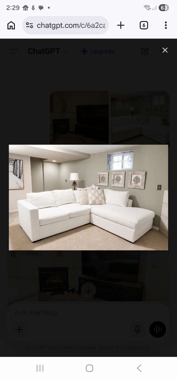 White Sectional - Originally from Showhome Furniture