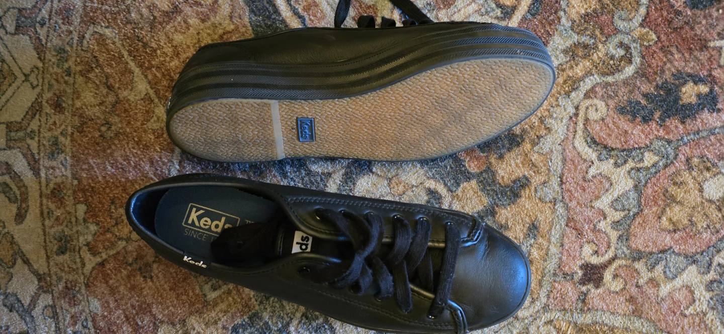 Keds Black Double Decker Sneakers - Womens Size 7 - photo 2