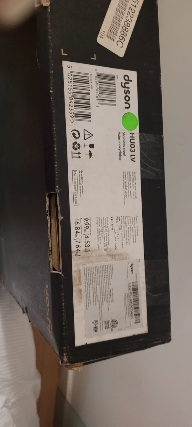 Dyson HU03 LV Stainless Steel Hand Dryer - photo 2