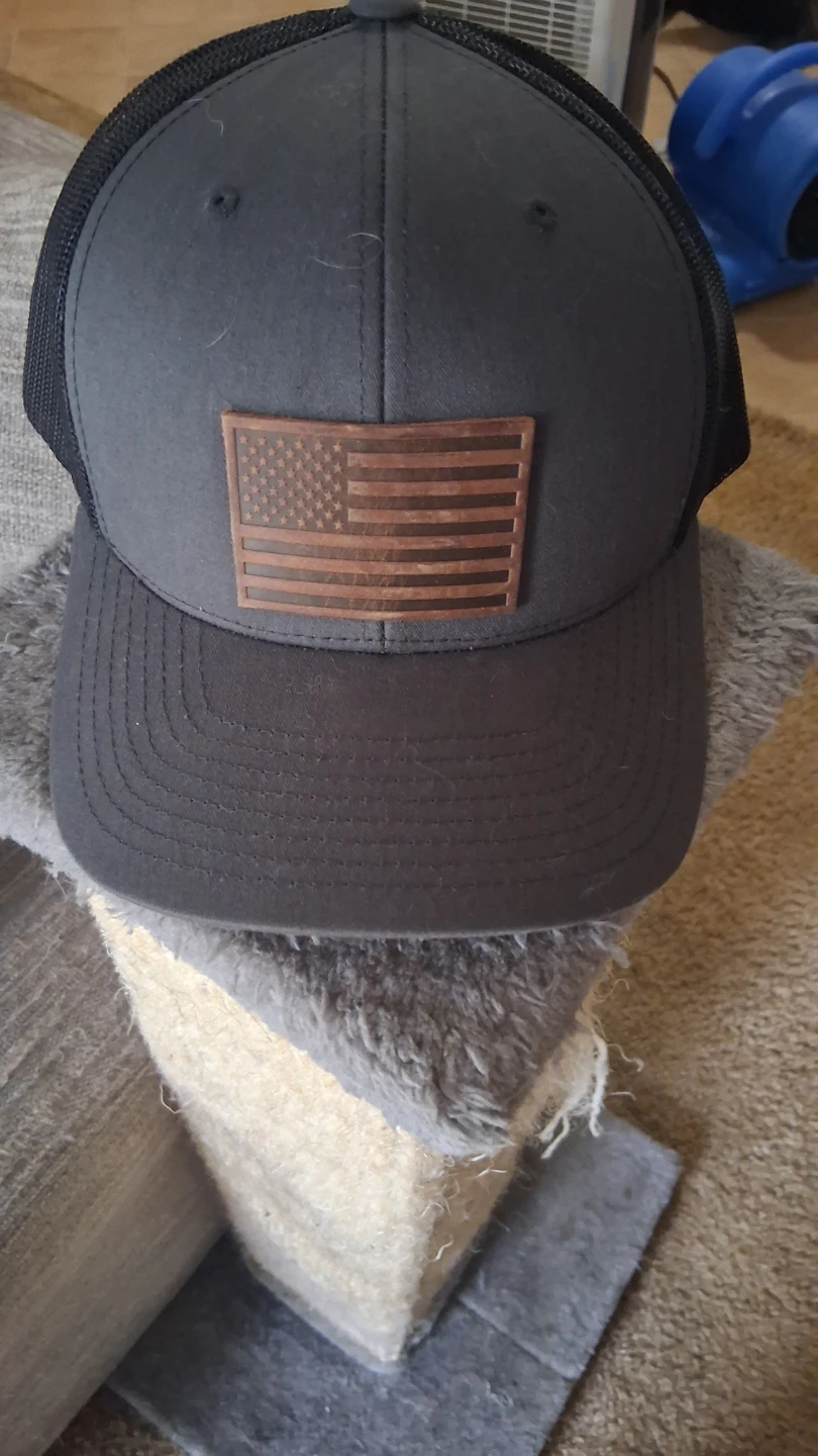 The Classics Yupoong Trucker Hat w/ American Flag Patch - photo 2
