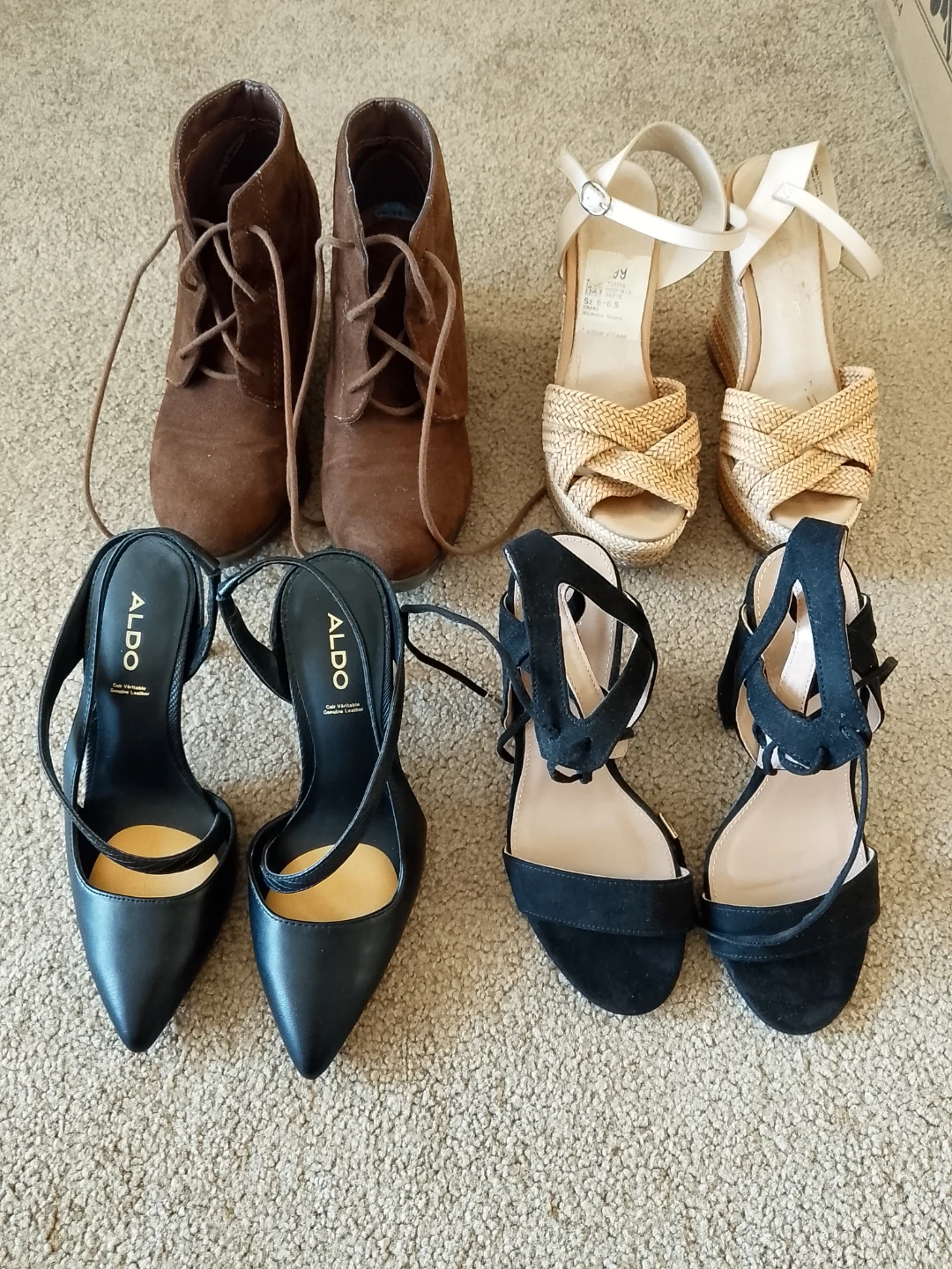 ALDO Black Pointed Toe Heels & Other Women's Shoes