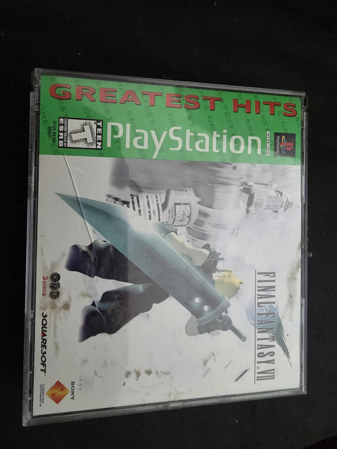 Final Fantasy VII Greatest Hits PlayStation Game (3 Discs)