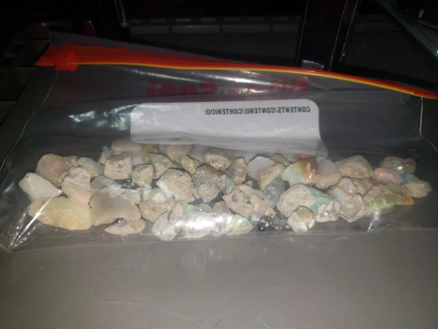 Over 250cts ethiopian  fire opal rough trades. - photo 2