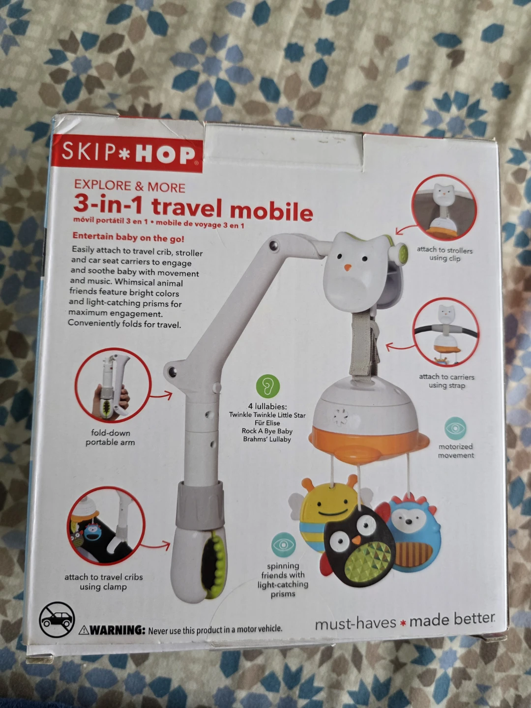 Skip Hop Explore & More 3-in-1 Travel Mobile