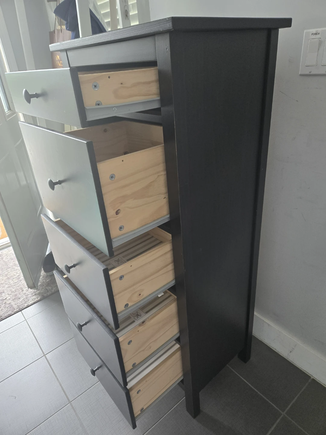 Ikea discontinued solid wood tall boy dresser hemnes - photo 5