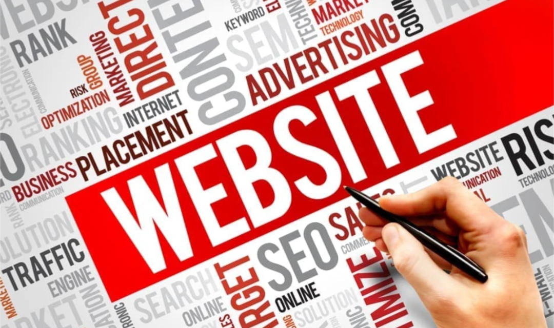 Website Marketing and SEO Word Cloud Art