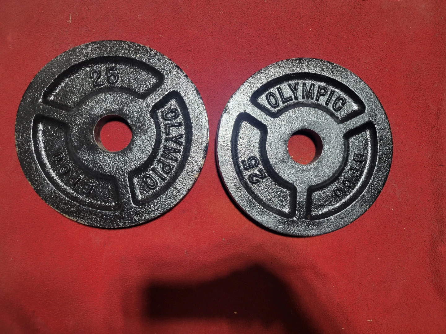BFCO.  25LB PLATES TOTAL 50lbs