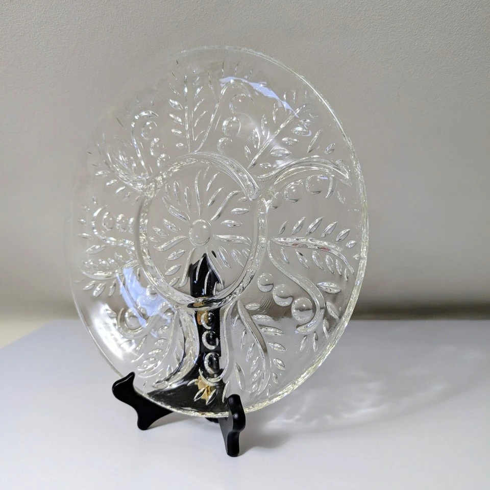 Vintage MCM 1960's 4 Section Server Platter Round - photo 2