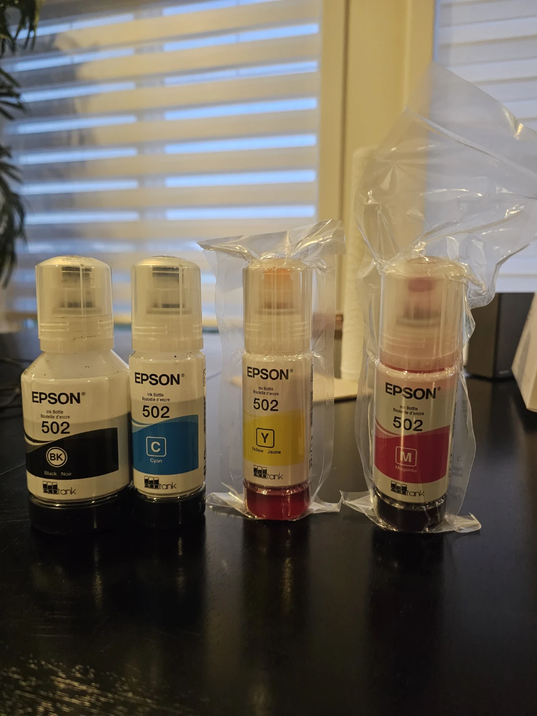 Epson 502 Ink Bottles - Black, Cyan, Yellow, Magenta