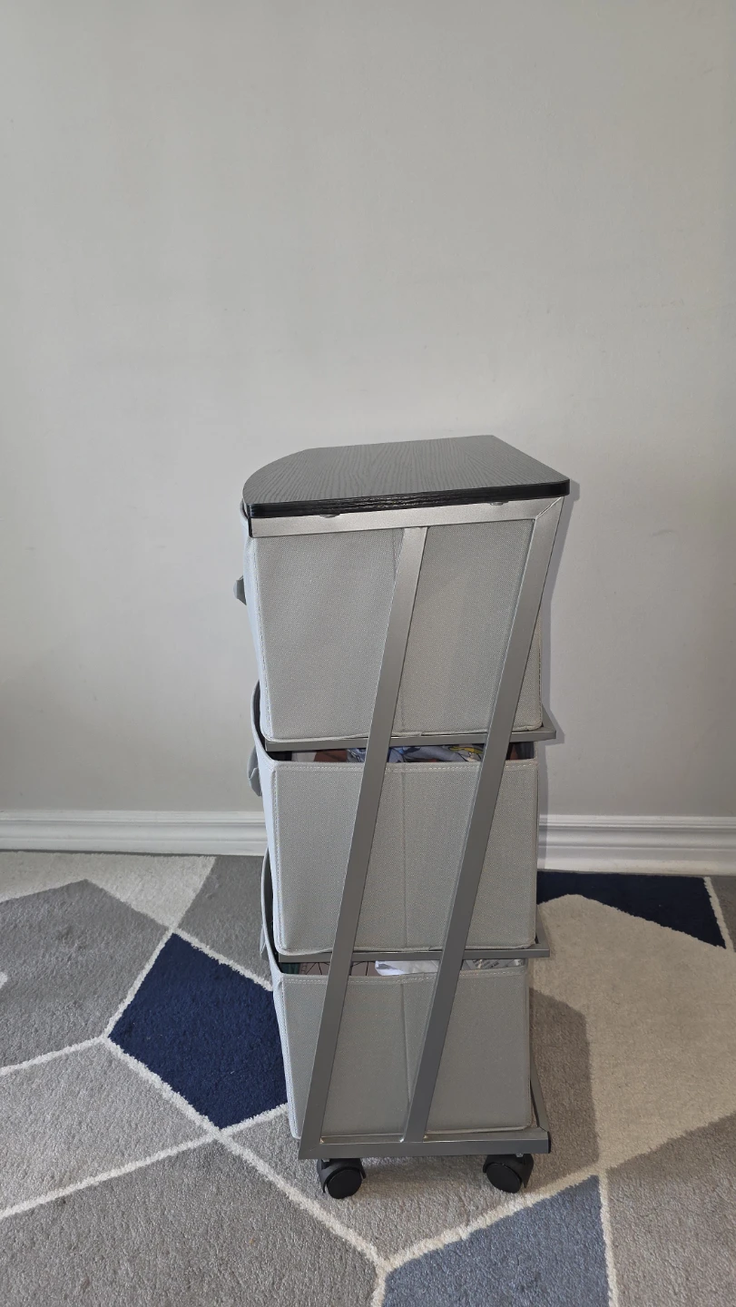 3-Drawer Fabric Storage Unit
