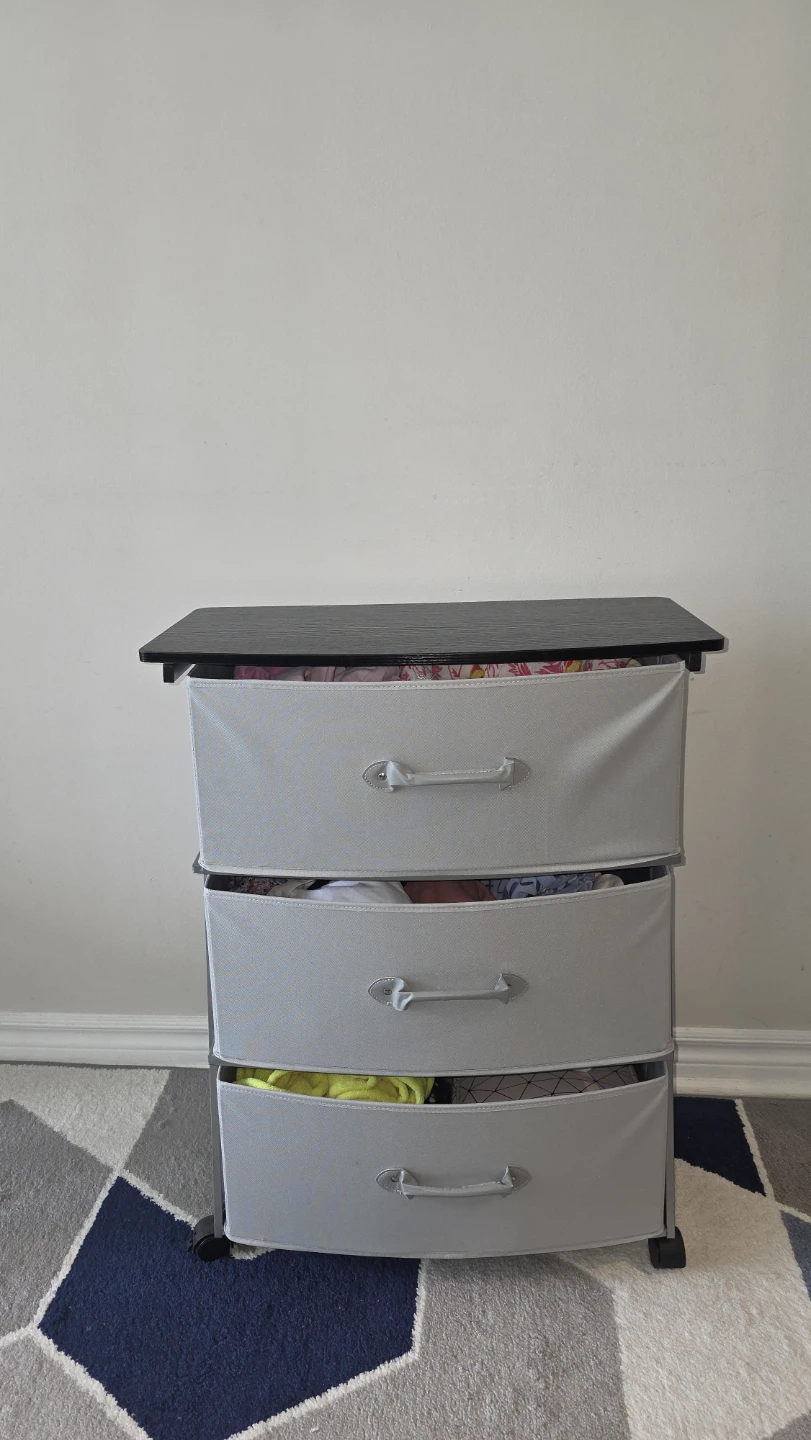 3-Drawer Fabric Storage Unit - photo 2