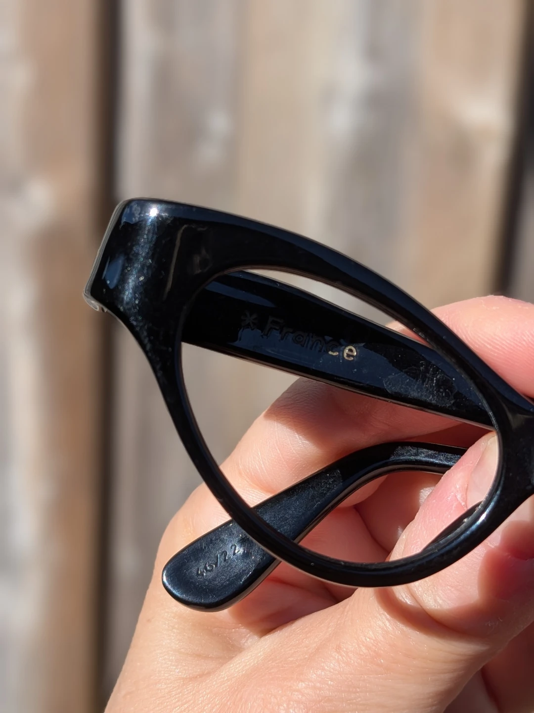 Vintage 1950's Black Cat Eye Glasses frames - photo 5