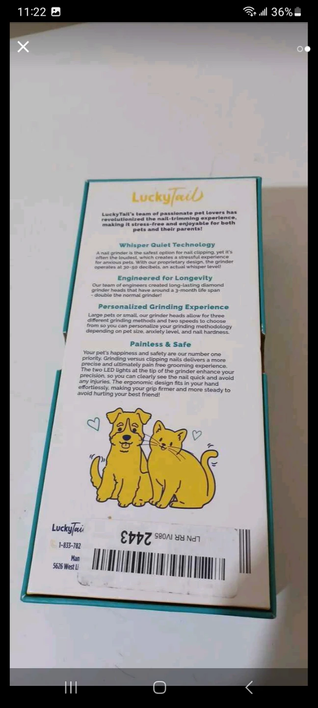 LuckyTail Pet Nail Grinder - photo 2