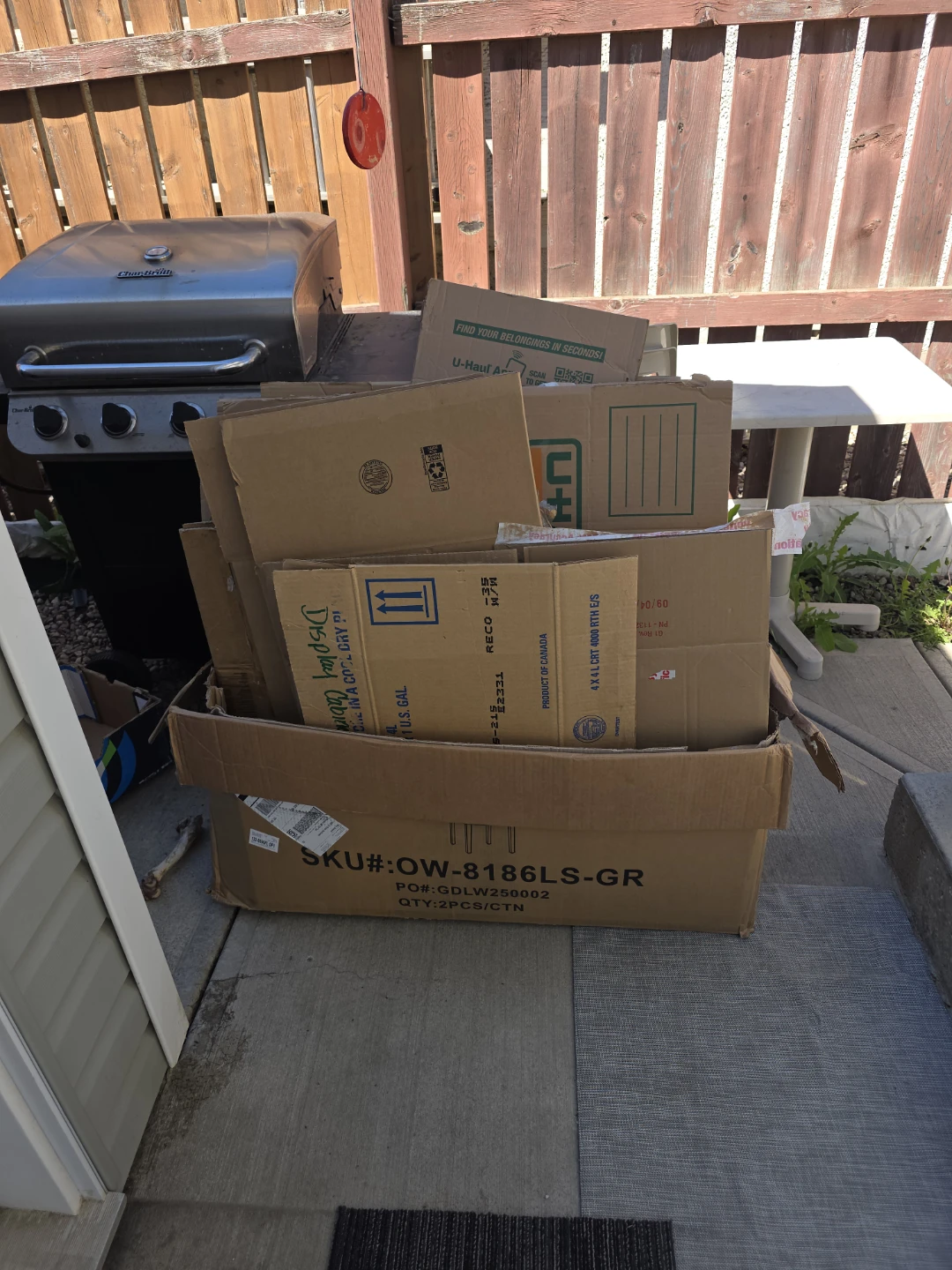 Approx 50 moving boxes small medium and large