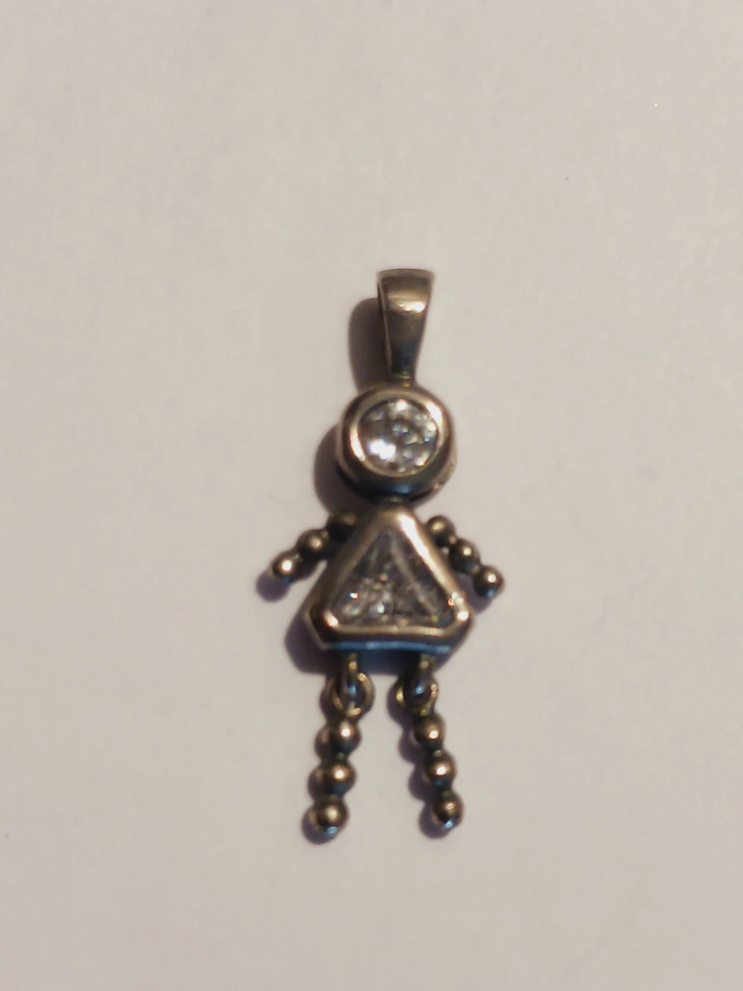 Sterling Silver 925  Charm Pendant with Cubic Zirconia - photo 2