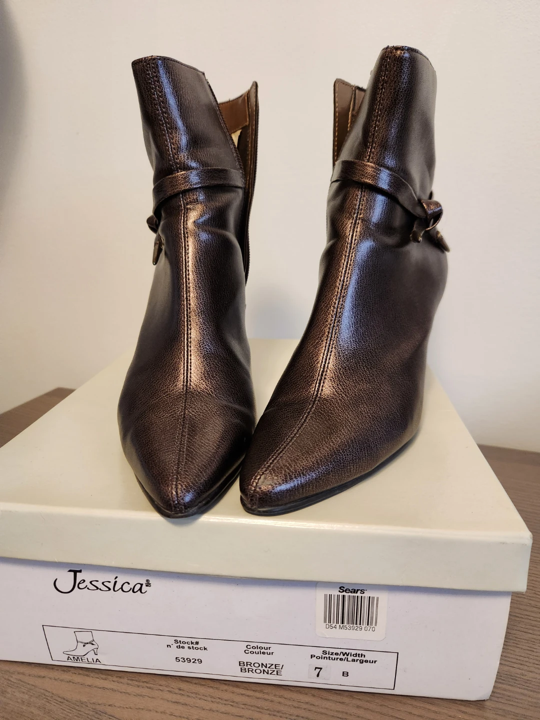 Jessica Amelia Bronze Booties - photo 2