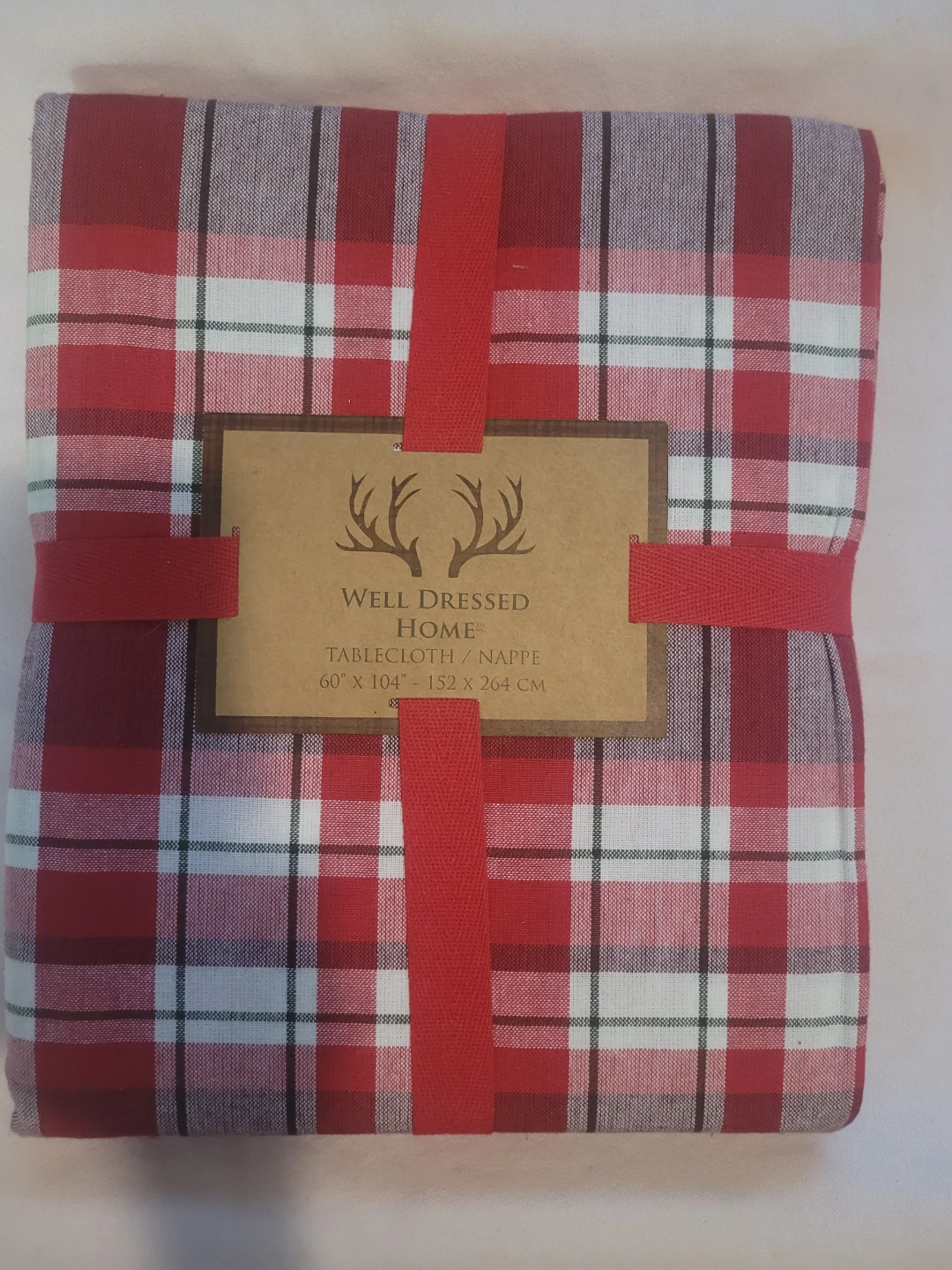 ⚽Well Dressed Home Tablecloth - Red Plaid