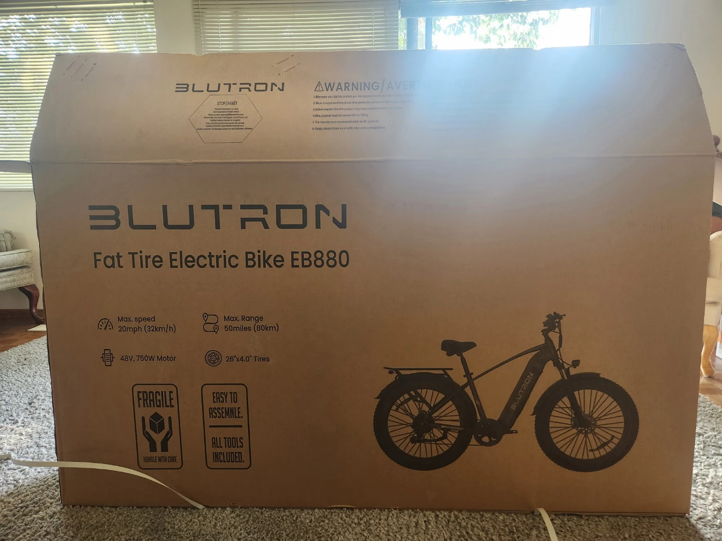 BLUTRON Fat Tire Electric Bike EB880 - photo 3