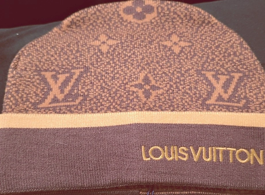 Louis Vuitton Beanie Brown-Gold