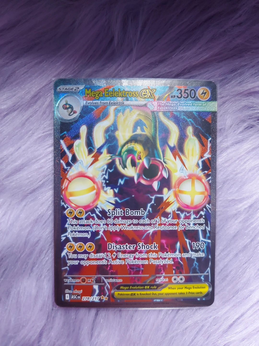 Mega Mega Eelektross ex - 278/217 - Special Illustration Rare