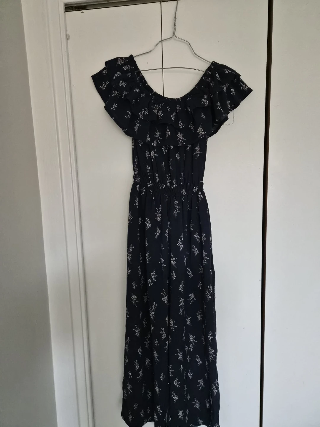 Navy Blue Floral Jumpsuit - photo 2
