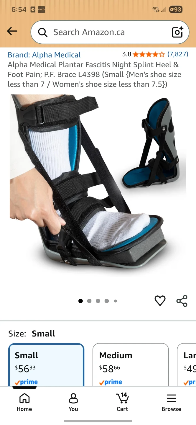 Alpha Medical Plantar Fasciitis Night Splint