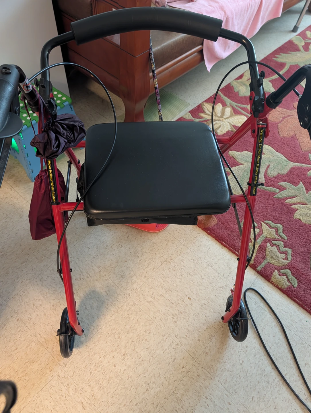 Red Walker with Seat