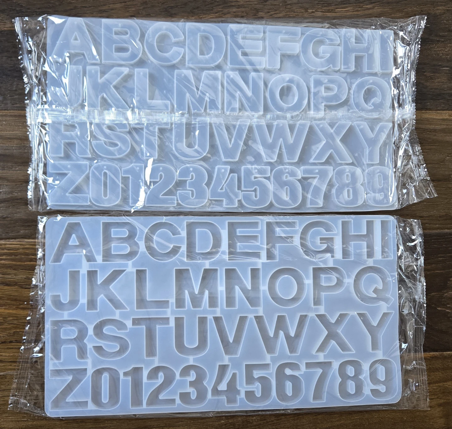 Resin Silicone Letter and Number Molds