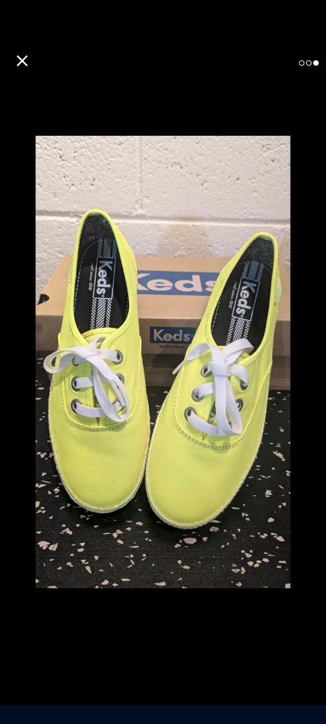 Keds Rookie Neon Yellow Shoes Size 7 Women's