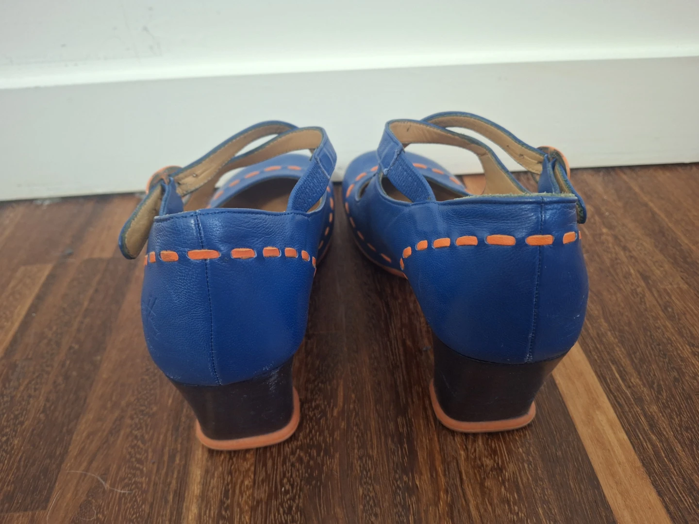 Fluevog "Malibran" Blue/Orange Size 9 - photo 5