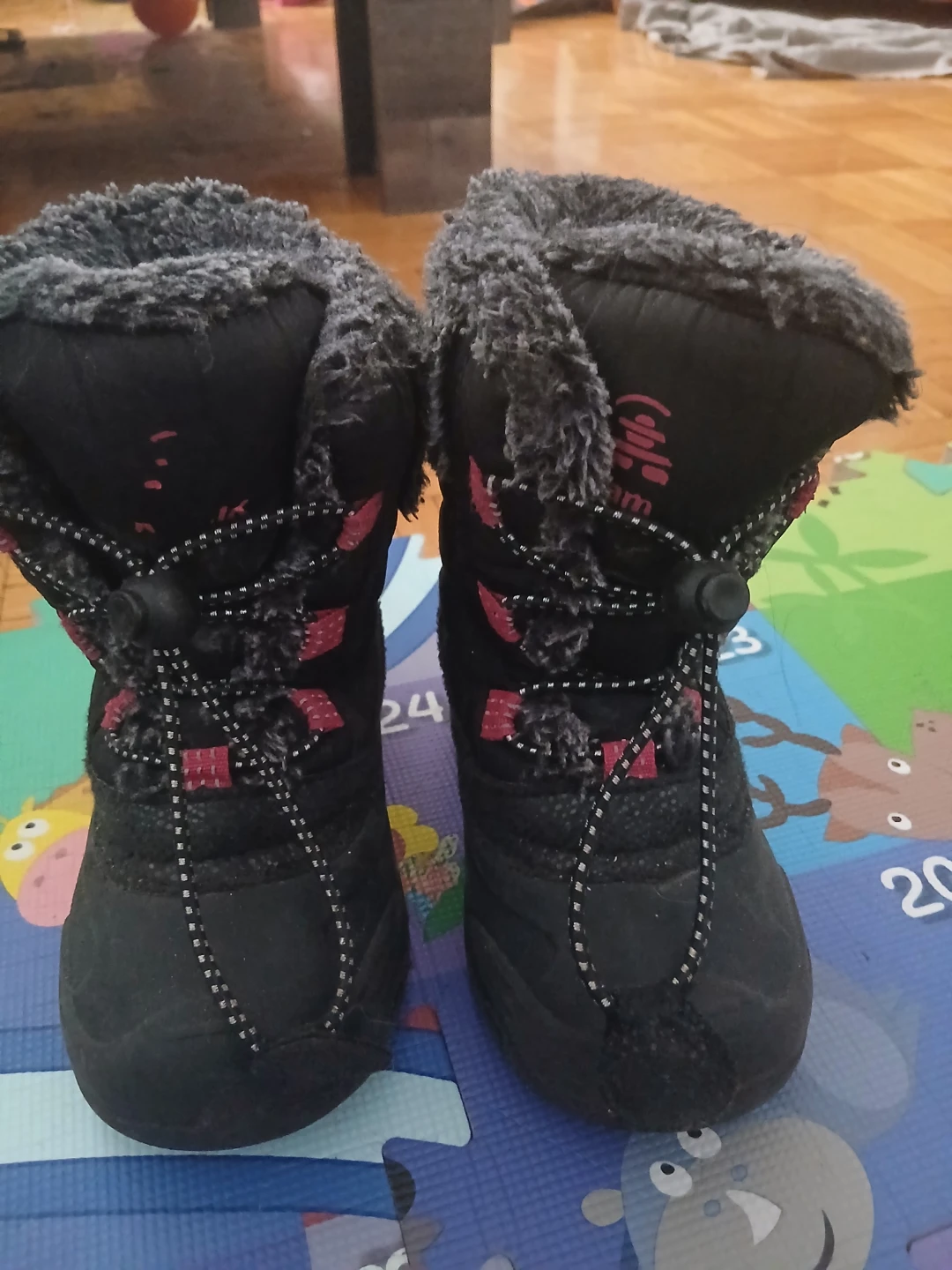 Kamik Black Winter Boots with Pink Accents - photo 2
