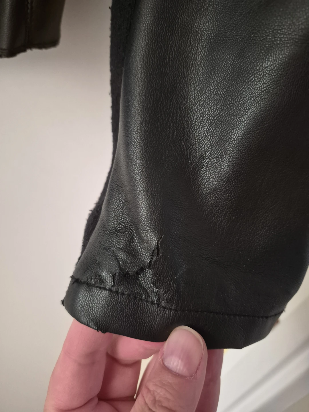 Black Faux Leather Jacket - photo 5