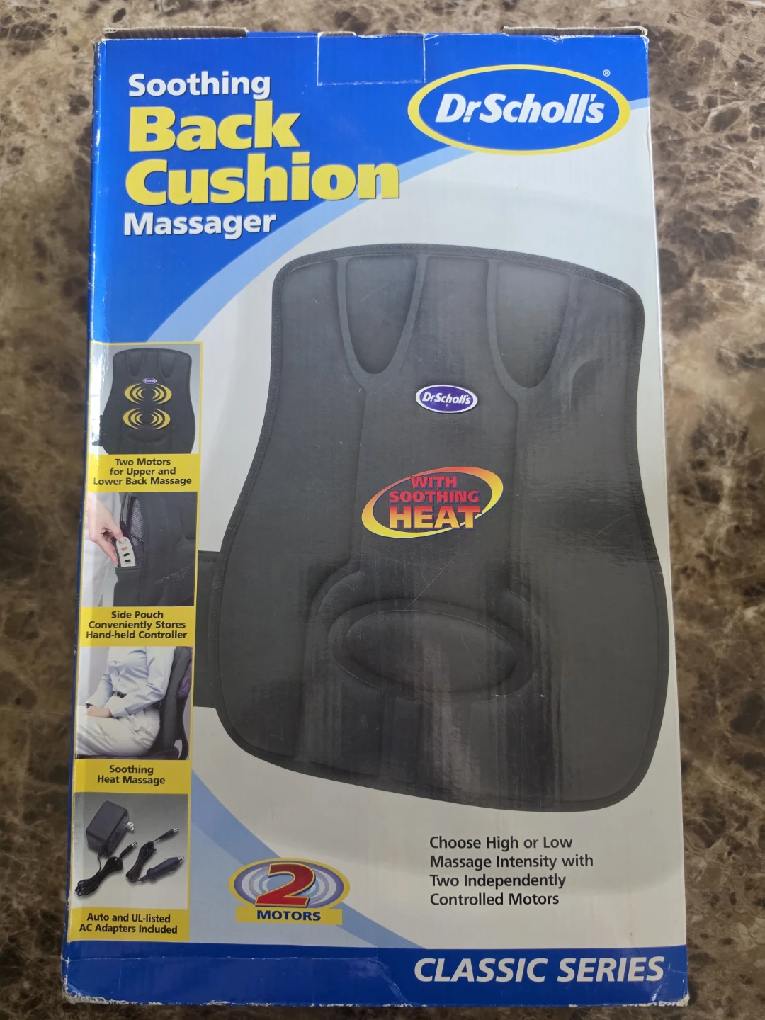 Dr. Scholl's Soothing Back Cushion Massager with Heat