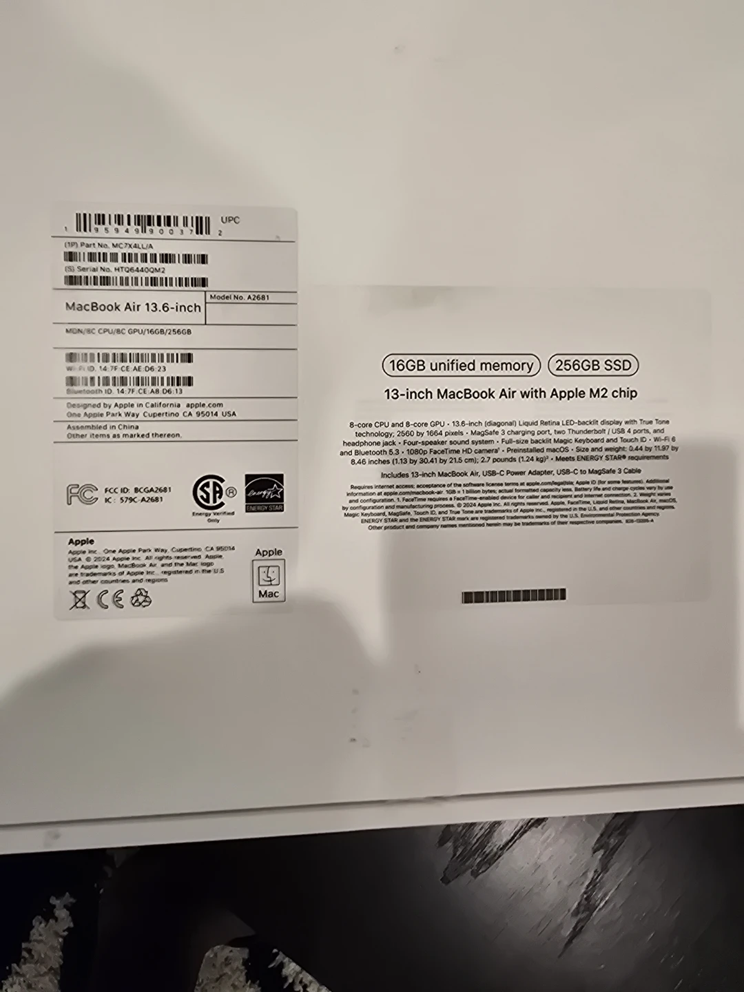 Apple MacBook Air 13.6" M2, 256GB SSD - photo 2