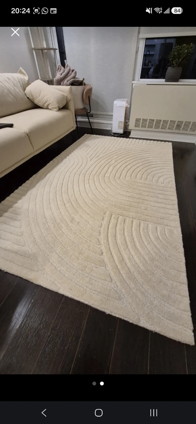 Viana Montreal Wool Rug - Ivory 5' x 8' - photo 2