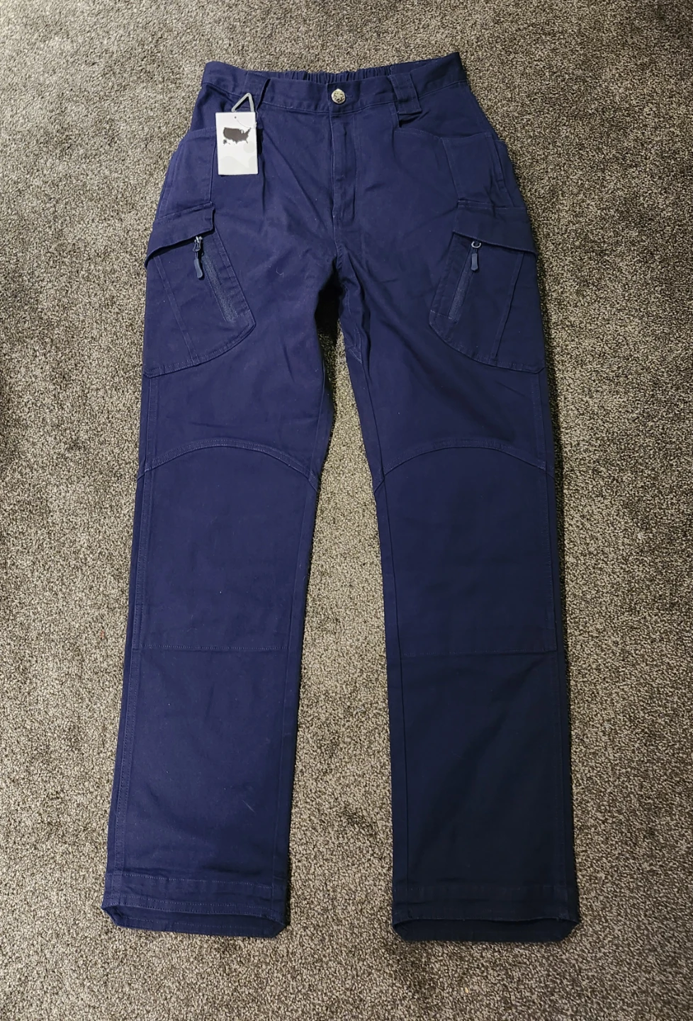 Dark Blue Cargo Pants - Size 30x30