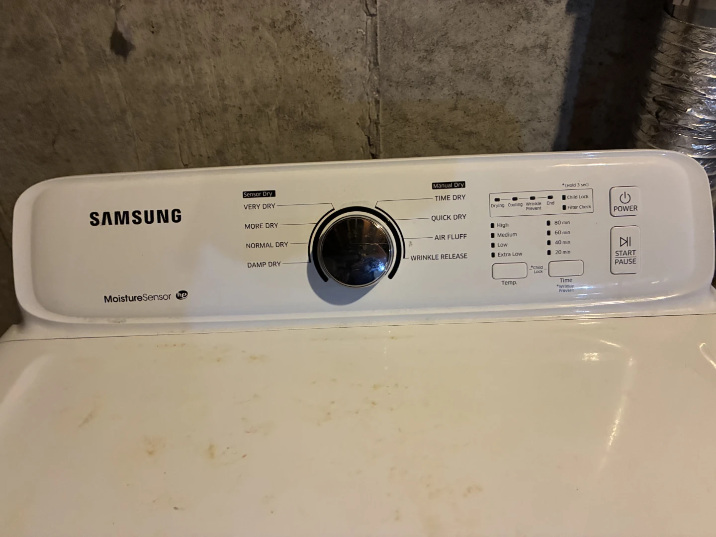 Samsung White Natural Gas Dryer - photo 2