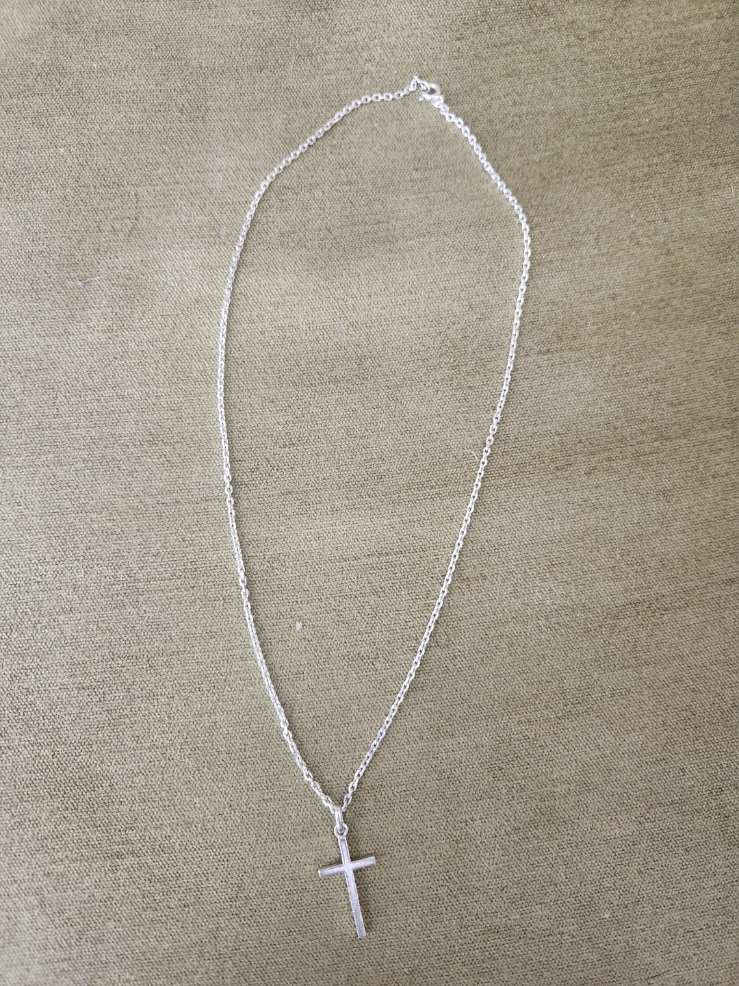 Silver Chain and Cross