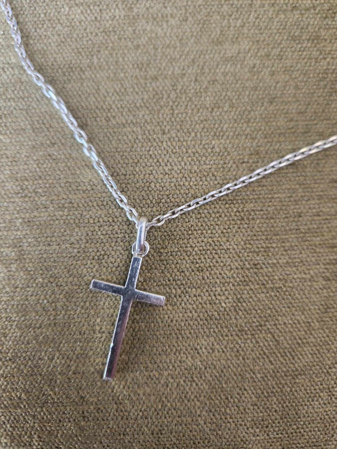 Silver Chain and Cross - photo 2