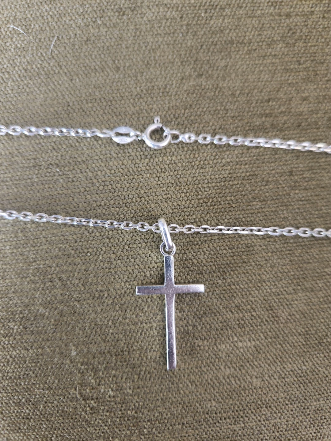 Silver Chain and Cross - photo 3
