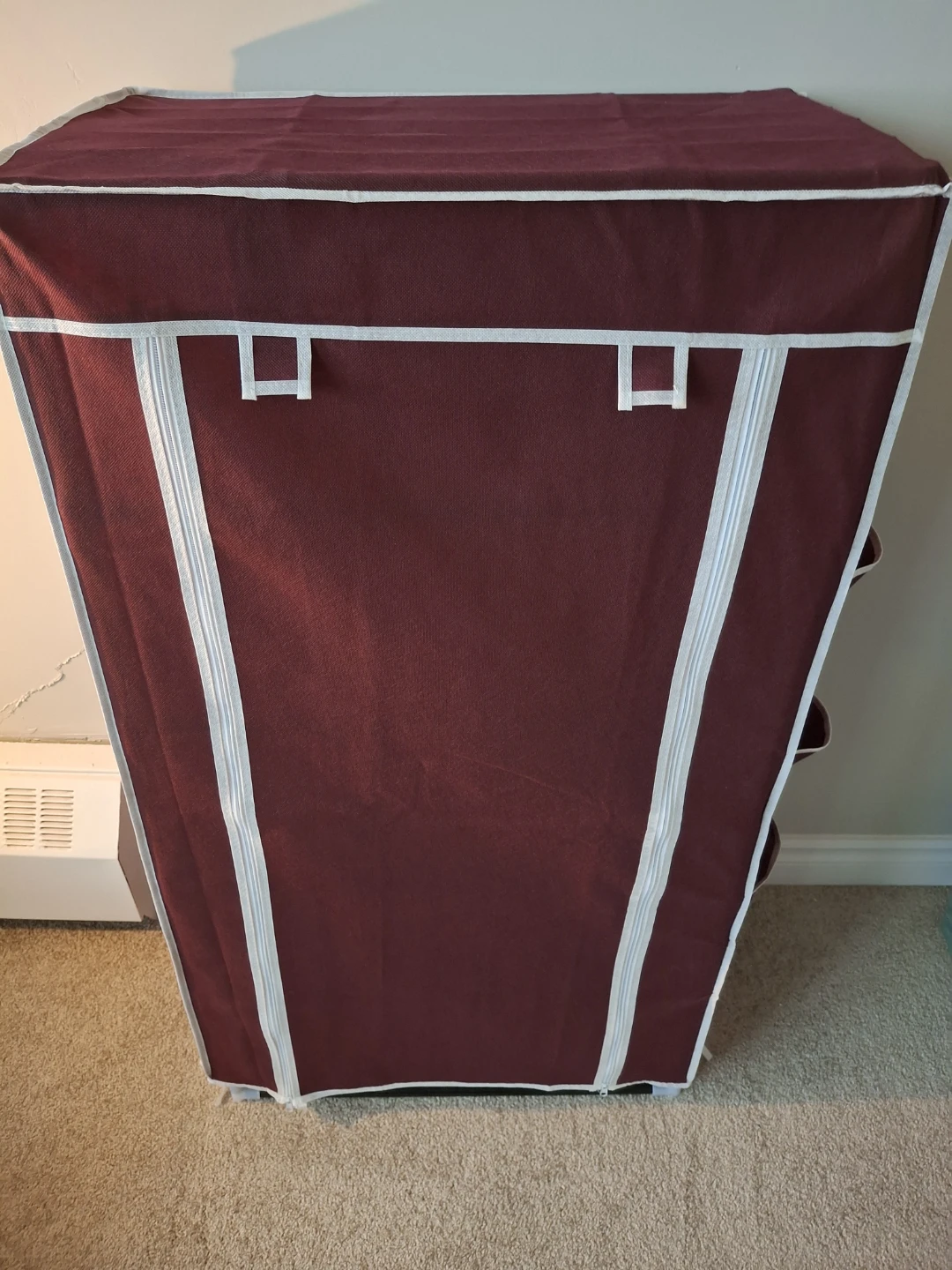 Maroon Fabric Shoe Rack with 5 Shelves - NEW - photo 3