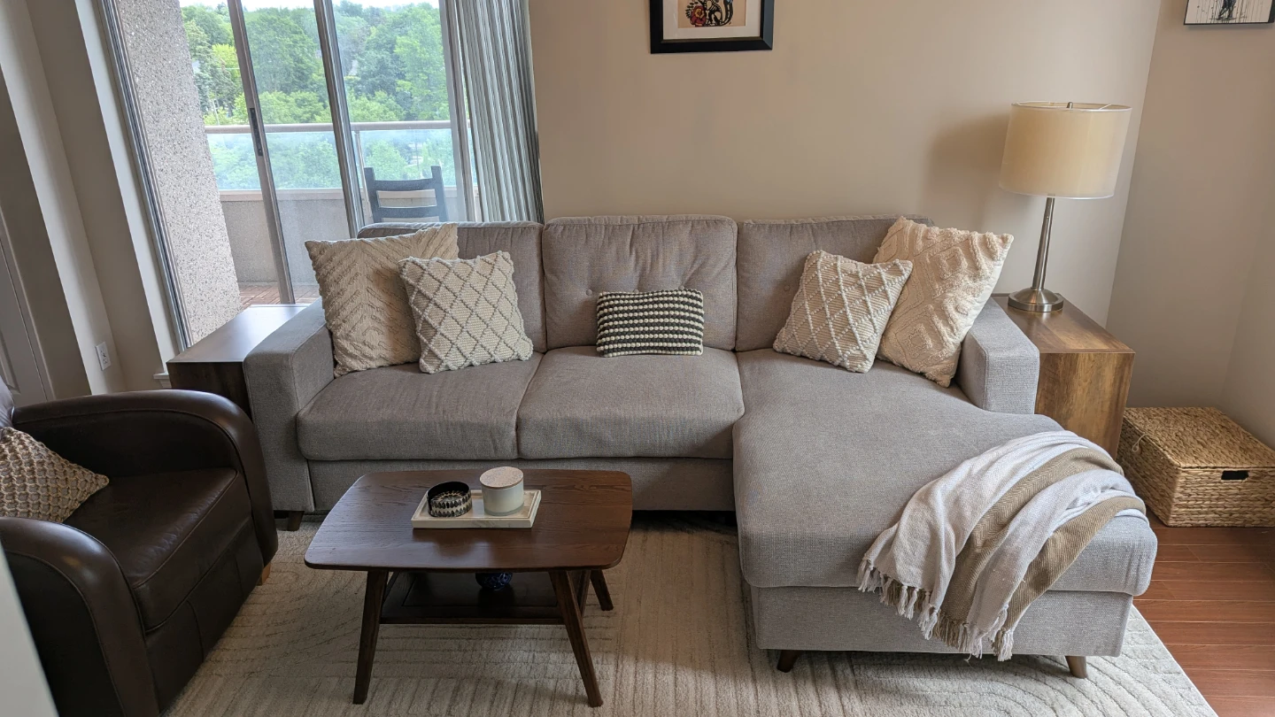 Structube: Renee Sectional Sofa-Bed with Storage - photo 2