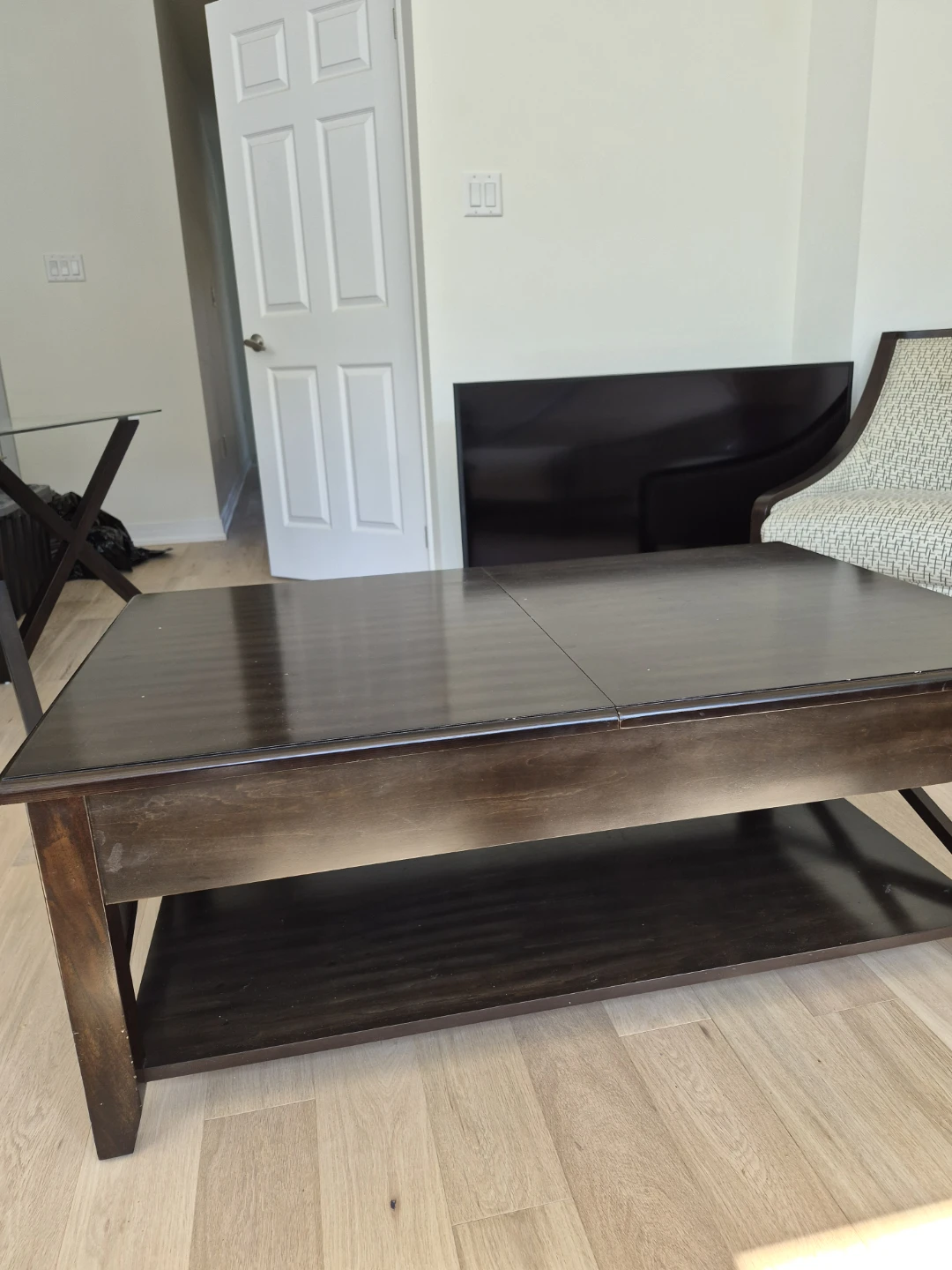 Dark Brown Lift-Top Coffee Table - photo 2